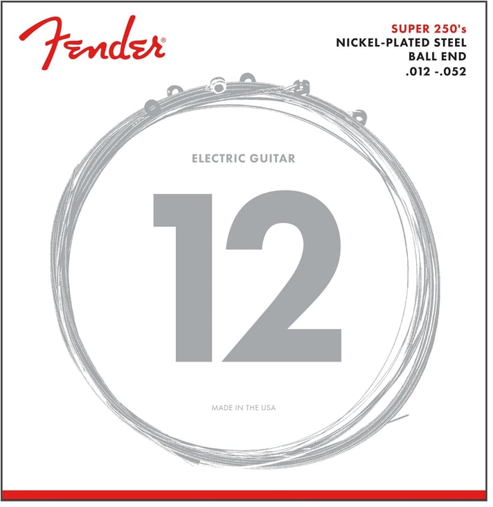 Fender Electric Guitar String Super 250 Nickel Plated .012-.052 250H 