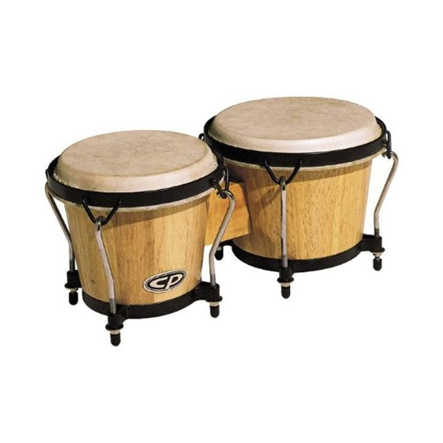 Latin Percussion CP Bongos-Natural Wood C221-AW