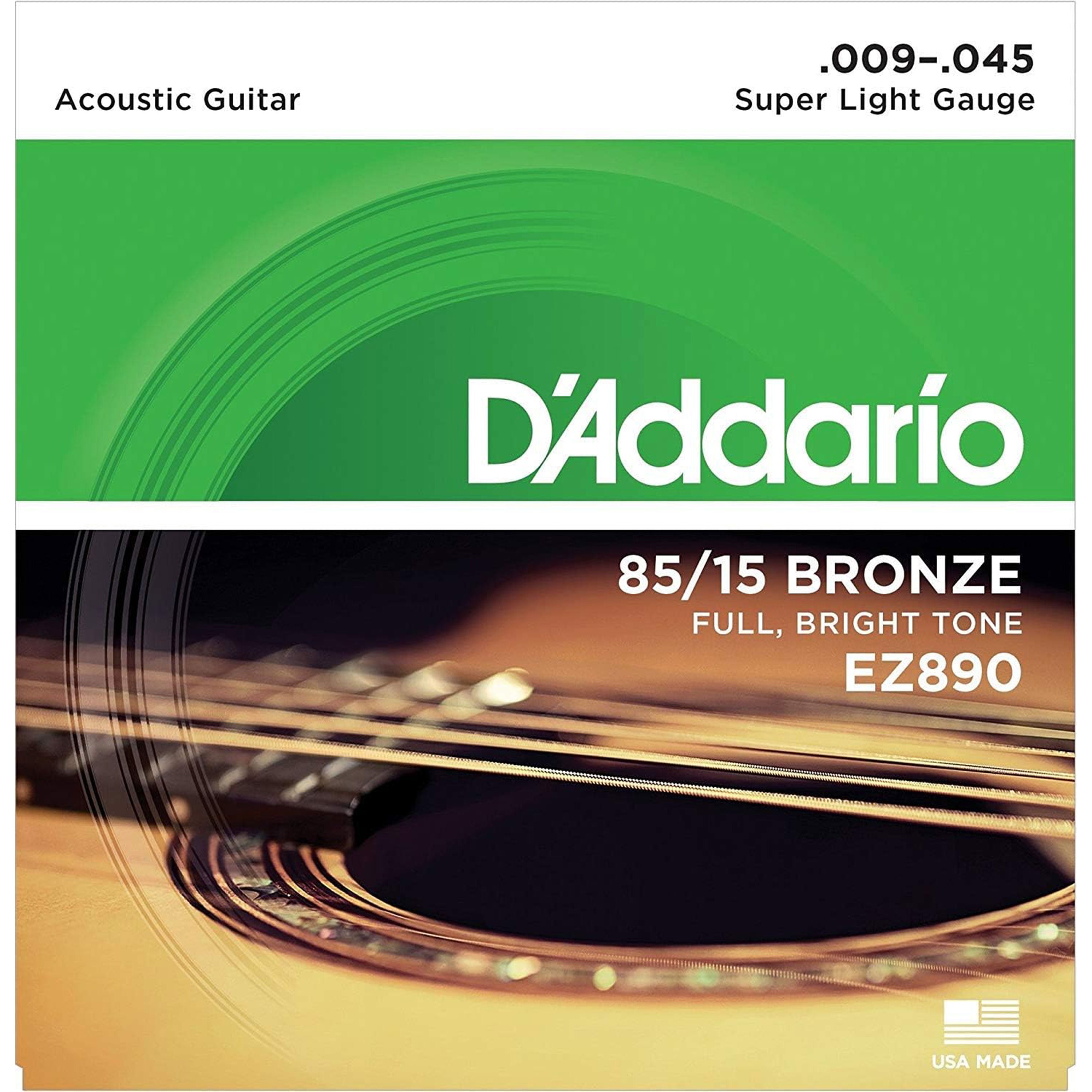 D Addario EZ890 Acoustic Guitar String 85/15 Bronze (.009-.045)