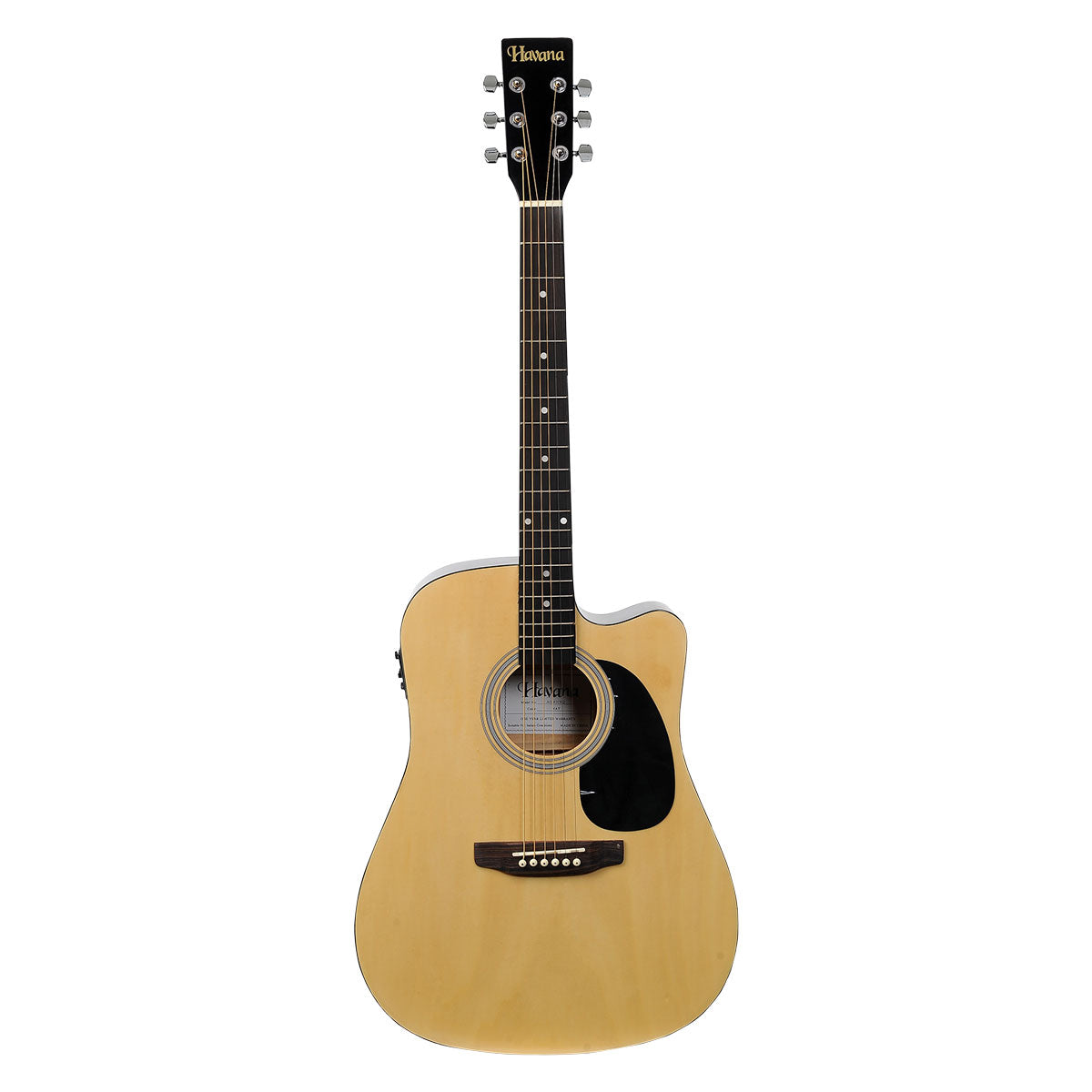Havana AAG-41CEQ-NT Acoustic Guitar with 5 Band EQ & Tuner (GT-3)