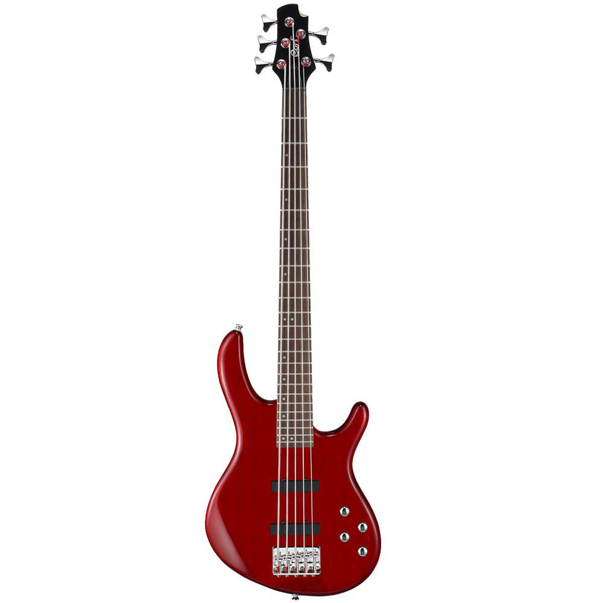 Cort Action Bass V Plus 5-String Bass Guitar - Trans Red