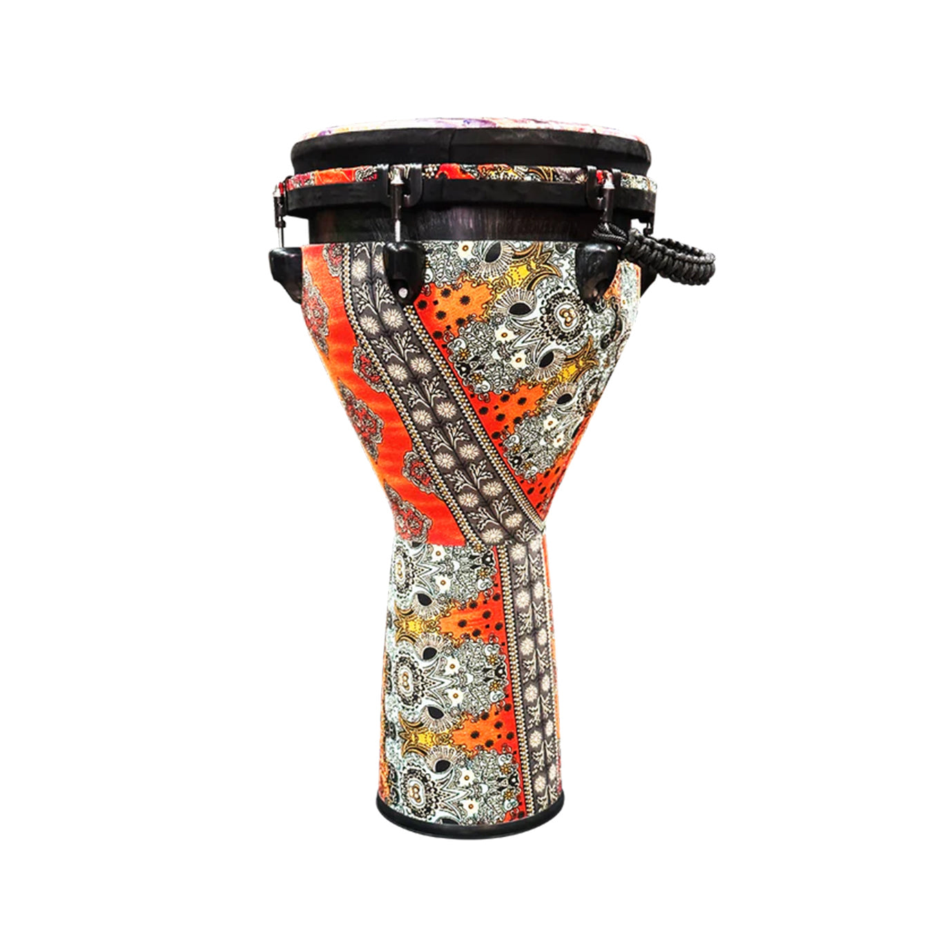 Pluto Djembe 12 Orange Fabric with Cover DJ12 OF