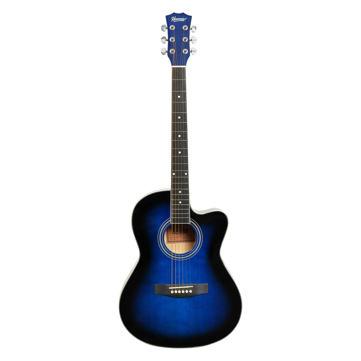 Havana HAC-39 Cutaway Acoustic Guitar - Blue