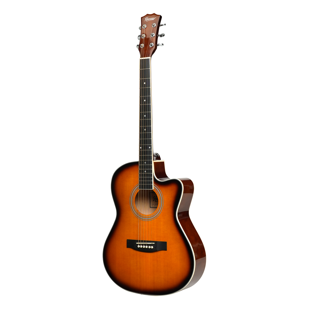 Havana HAC-39 Cutaway Acoustic Guitar - Sunburst