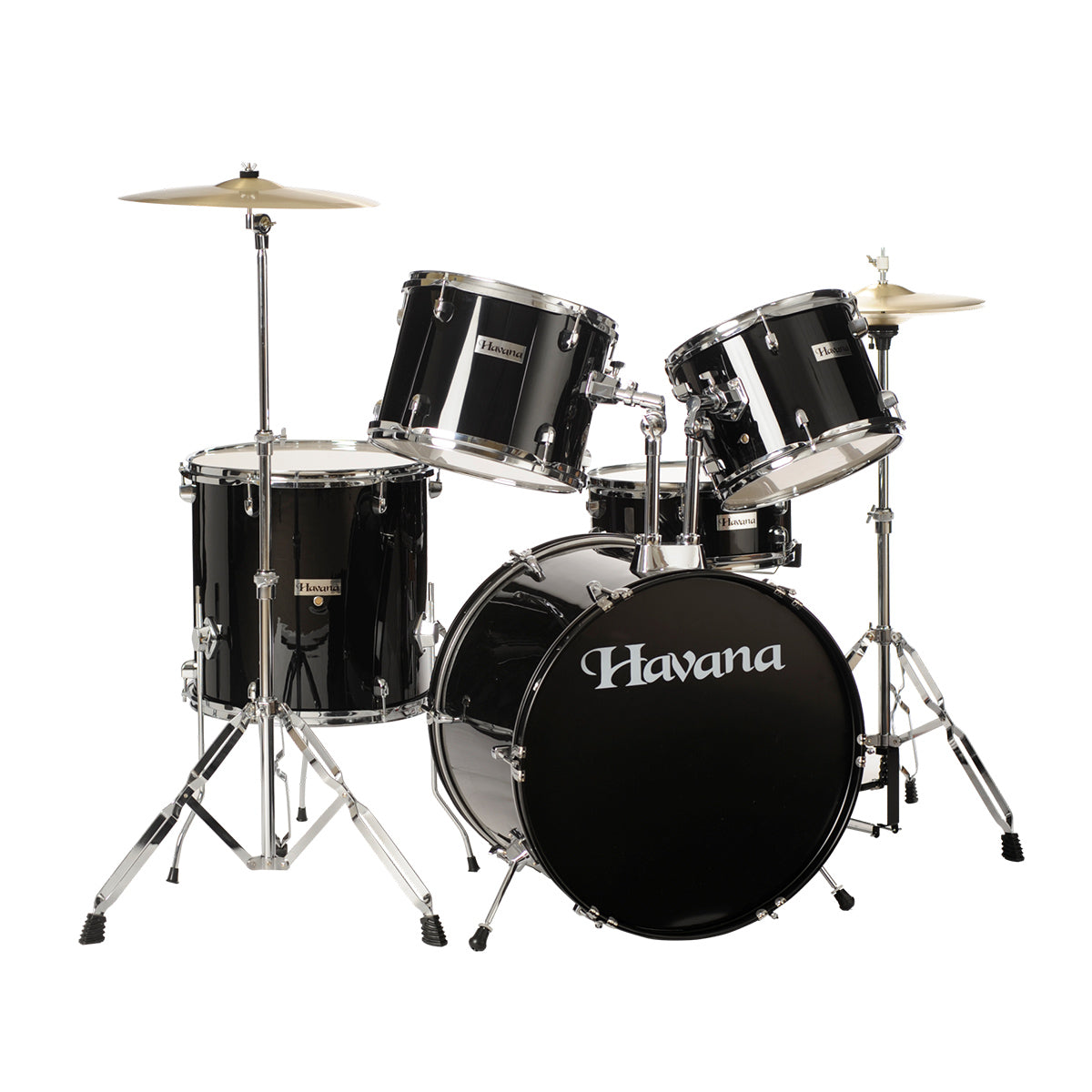 Havana HV 522 BK Acoustic Drum (full kit) 5PCs set including Hardware