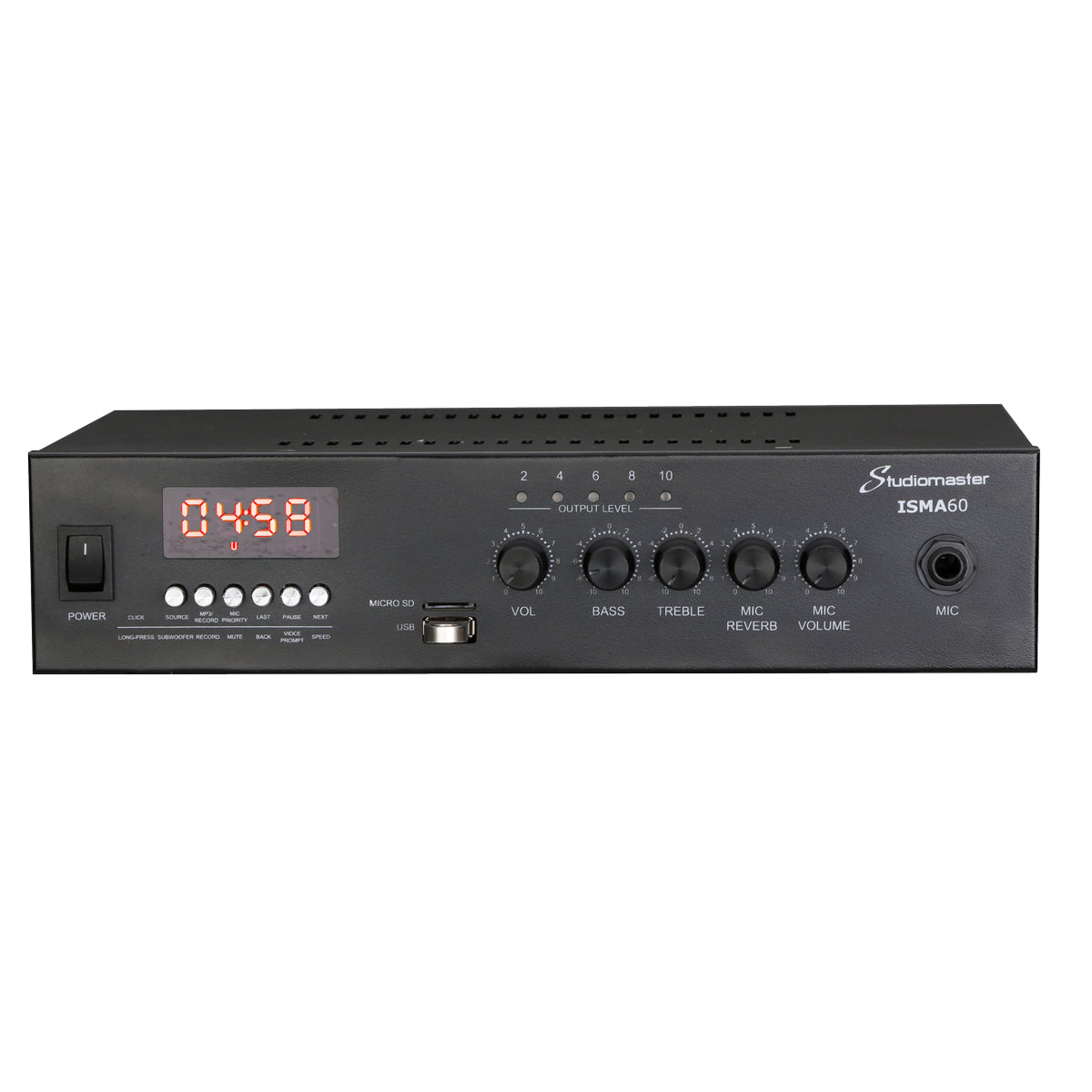 Studiomaster ISMA60 60W 100V Line Mixer Amplifier