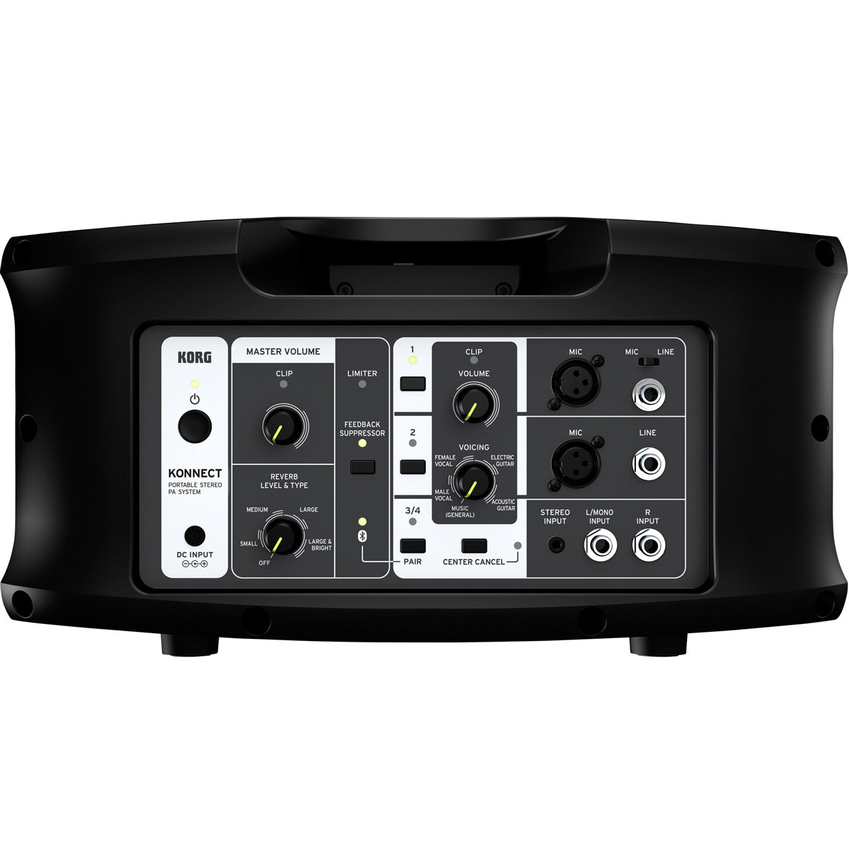 KORG Portable Stereo PA System, Konnect, Black