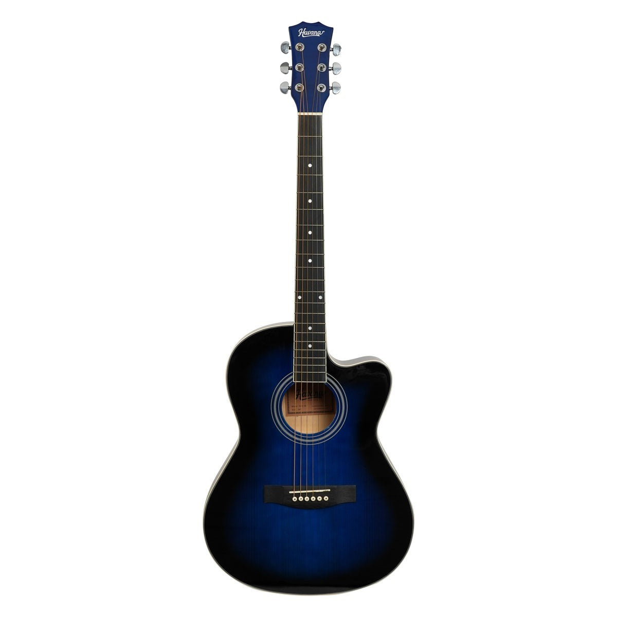 Havana HAC-39 Cutaway Acoustic Guitar - Blue