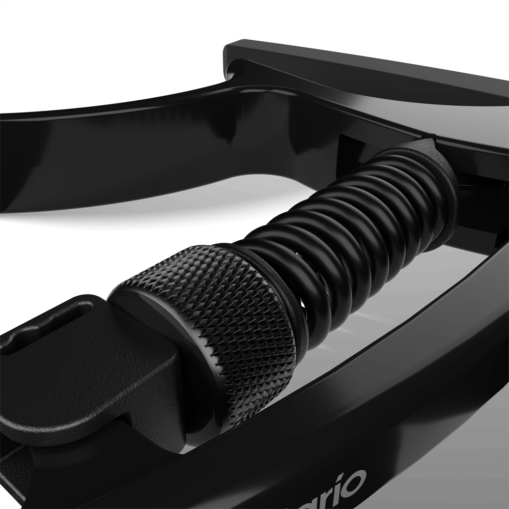 D'Addario PW-CP-09 Tri-Action Capo Adjustable Tension, Black