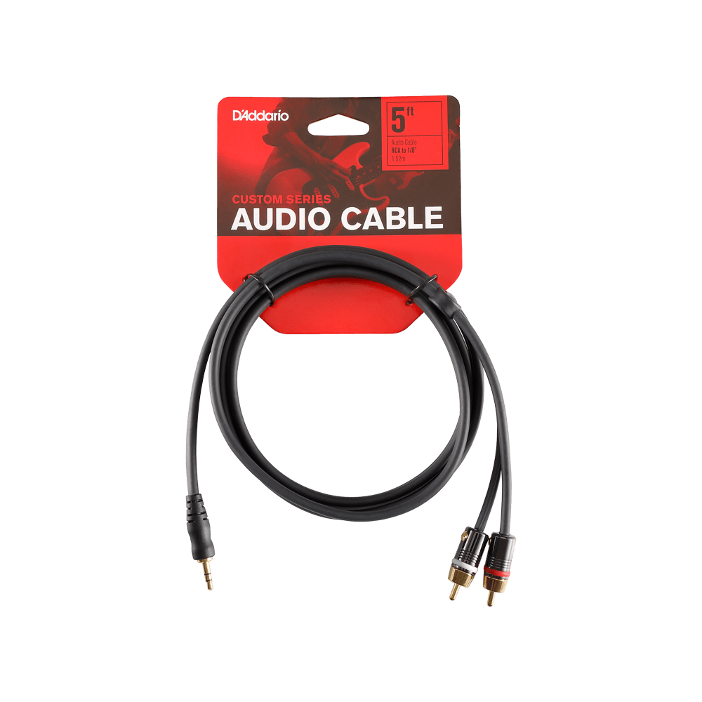D'Addario PW-MP-05 Dual RCA to 1/8 inch Stereo Audio Adaptors