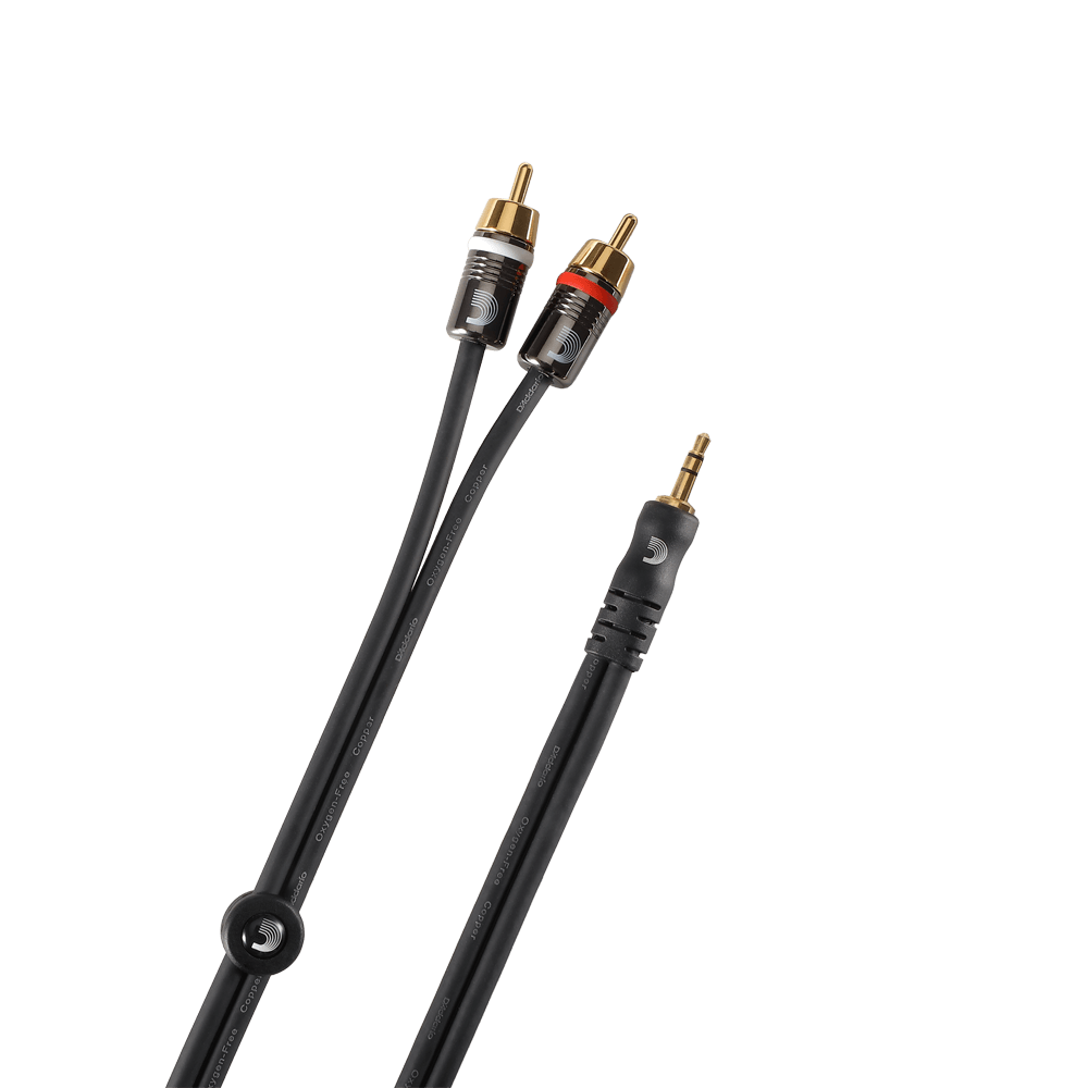 D'Addario PW-MP-05 Dual RCA to 1/8 inch Stereo Audio Adaptors