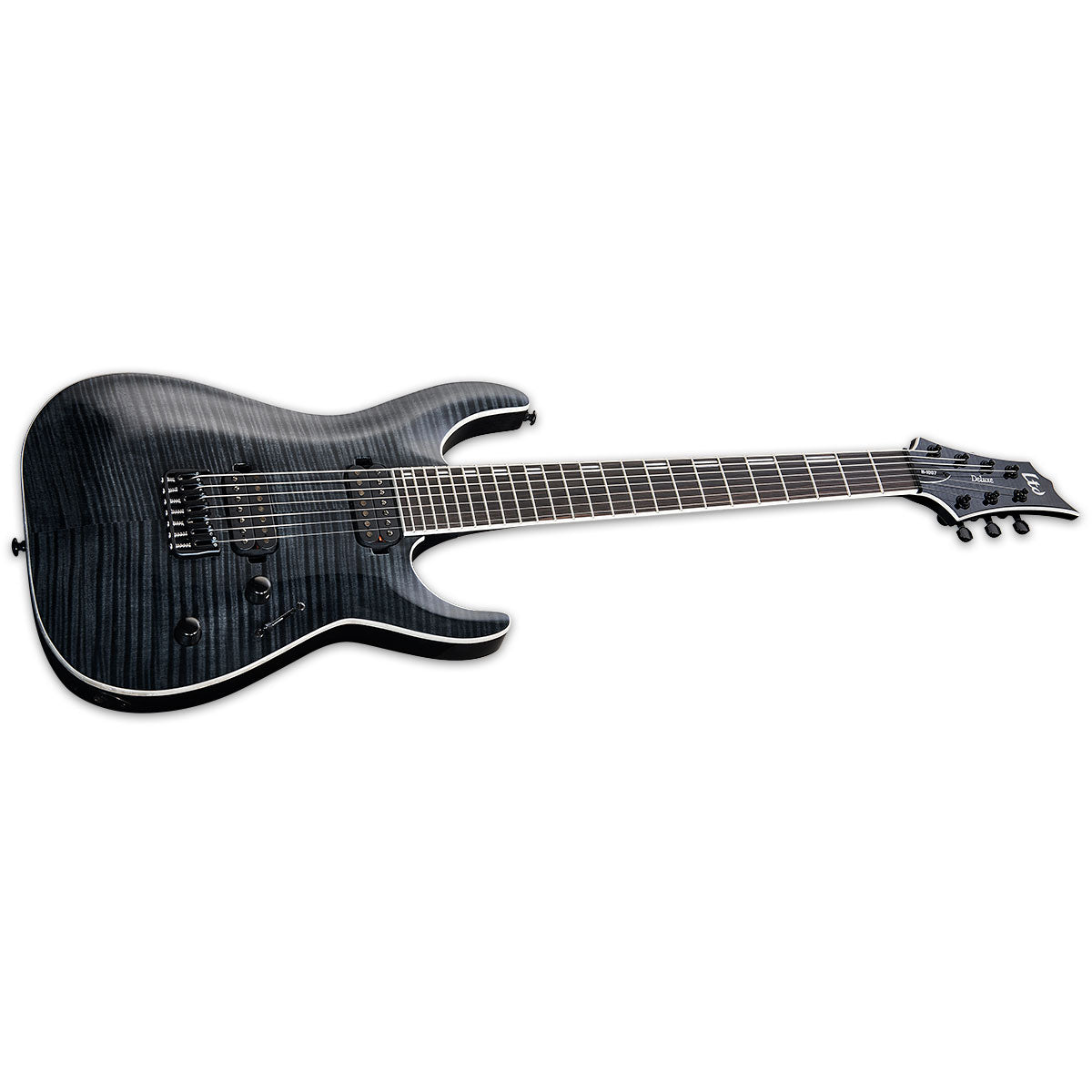 ESP LTD H-1007 FMSTBLK String Electric Guitar - See Through Black