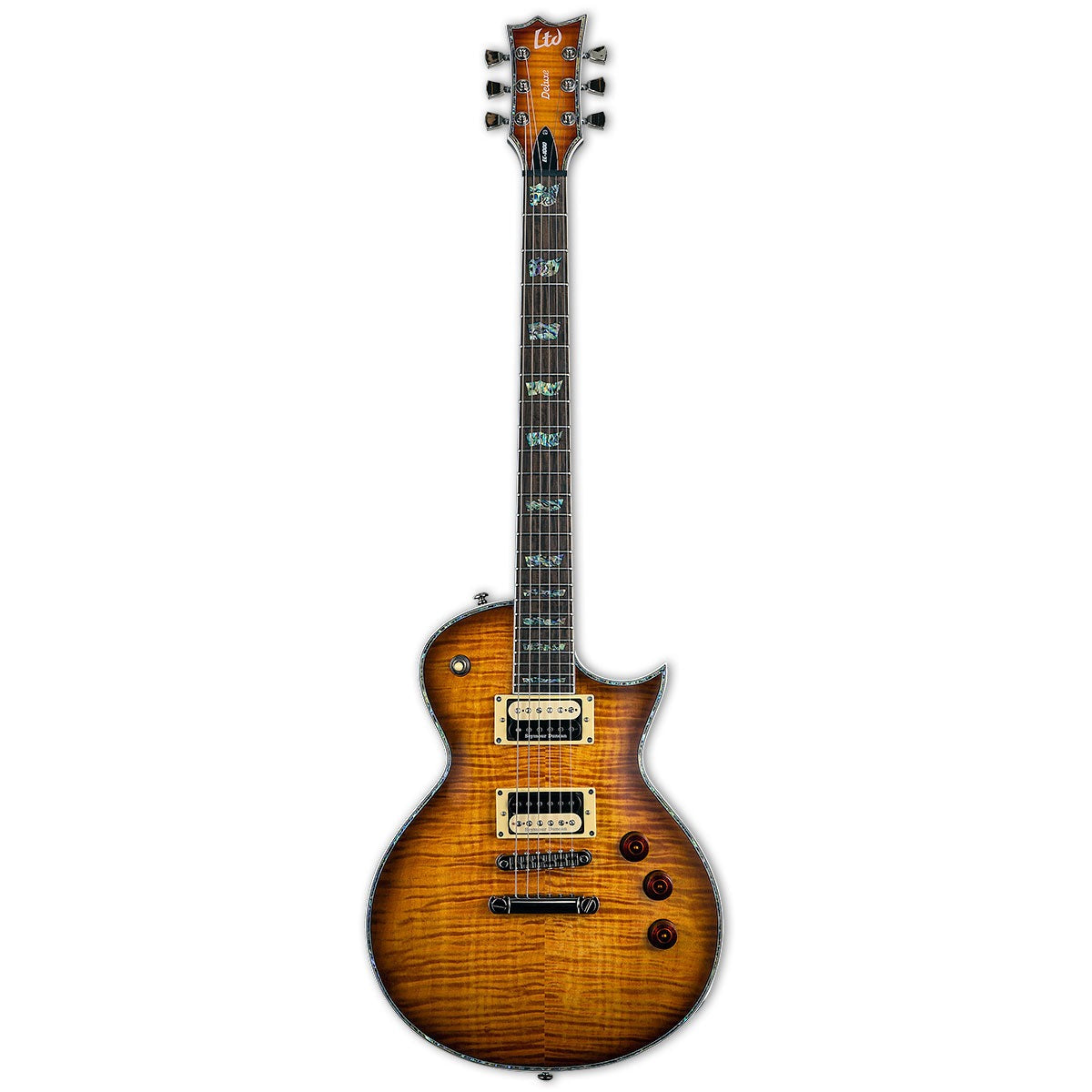 ESP LTD EC-1000 6 String Electric Guitar - Amber Sunburst