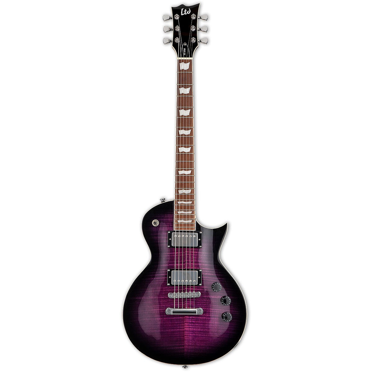 ESP LTD EC-256FM 6 String Electric Guitar - See Thru Purple Sunburst